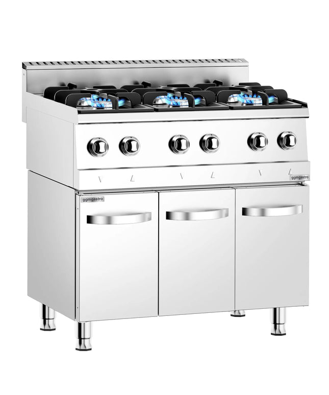 GGM Gastro Gas Boiling Top - 36kW - 6 burners - High-Output Burners