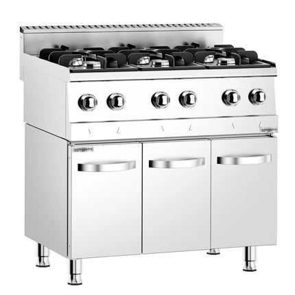 GGM Gastro Gas Boiling Top - 36kW - 6 burners - High-Output Burners