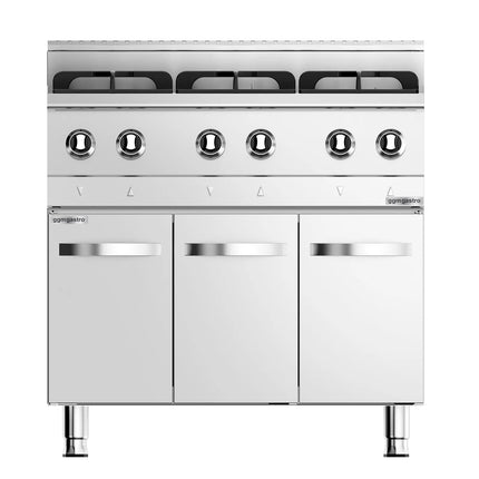 GGM Gastro Gas Boiling Top - 36kW - 6 burners - High-Output Burners