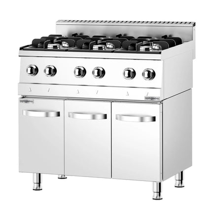 GGM Gastro Gas Boiling Top - 36kW - 6 burners - High-Output Burners