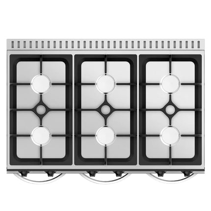 GGM Gastro Gas Boiling Top - 36kW - 6 burners - High-Output Burners