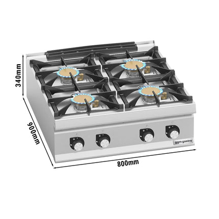 GGM Gastro Gas Boiling Top - 40kW - 4 burners