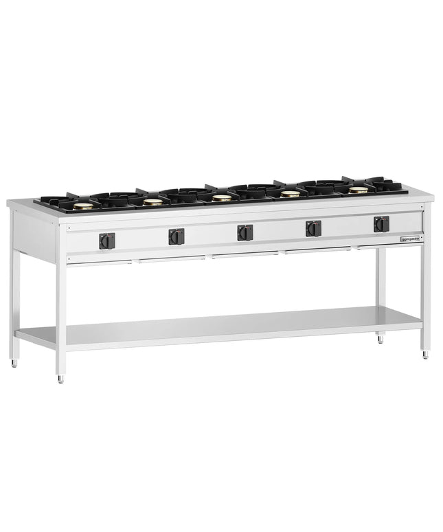 GGM Gastro Gas Boiling Top - 42.5kW - 5 burners - with drip tray
