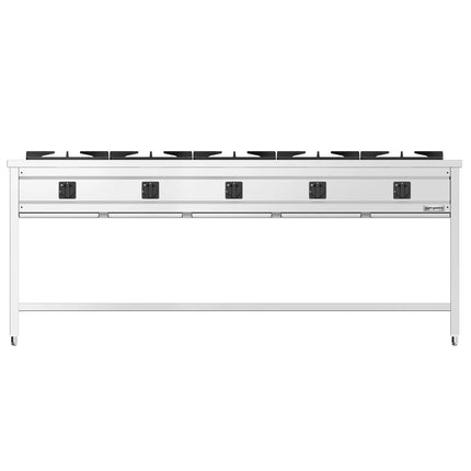 GGM Gastro Gas Boiling Top - 42.5kW - 5 burners - with drip tray