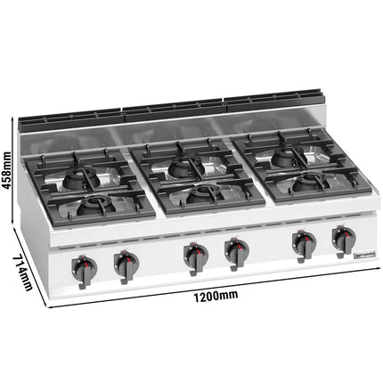 GGM Gastro Gas Boiling Top - 42kW - 6 burners