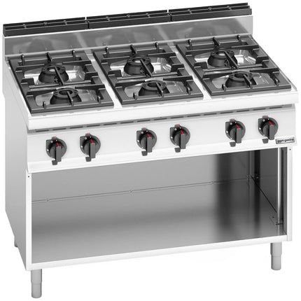 GGM Gastro Gas Boiling Top - 42kW - 6 burners - High-Output Model
