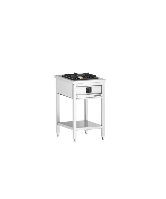 GGM Gastro Gas Boiling Top - 8.5kW - 1 burner - with open base shelf - with drip tray