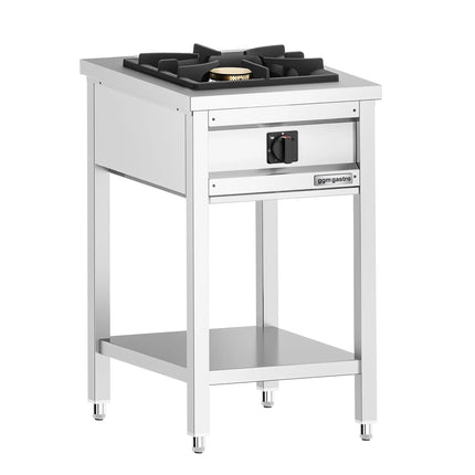 GGM Gastro Gas Boiling Top - 8.5kW - 1 burner - with open base shelf - with drip tray