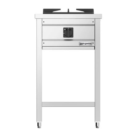 GGM Gastro Gas Boiling Top - 8.5kW - 1 burner - with open base shelf - with drip tray