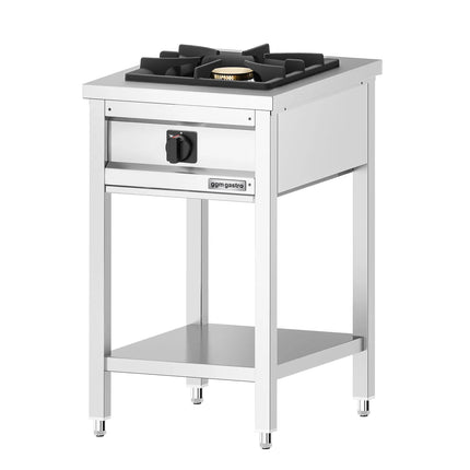 GGM Gastro Gas Boiling Top - 8.5kW - 1 burner - with open base shelf - with drip tray