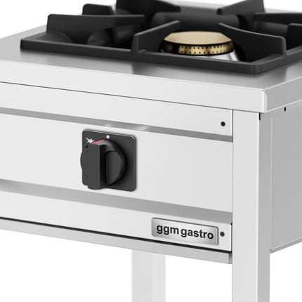 GGM Gastro Gas Boiling Top - 8.5kW - 1 burner - with open base shelf - with drip tray