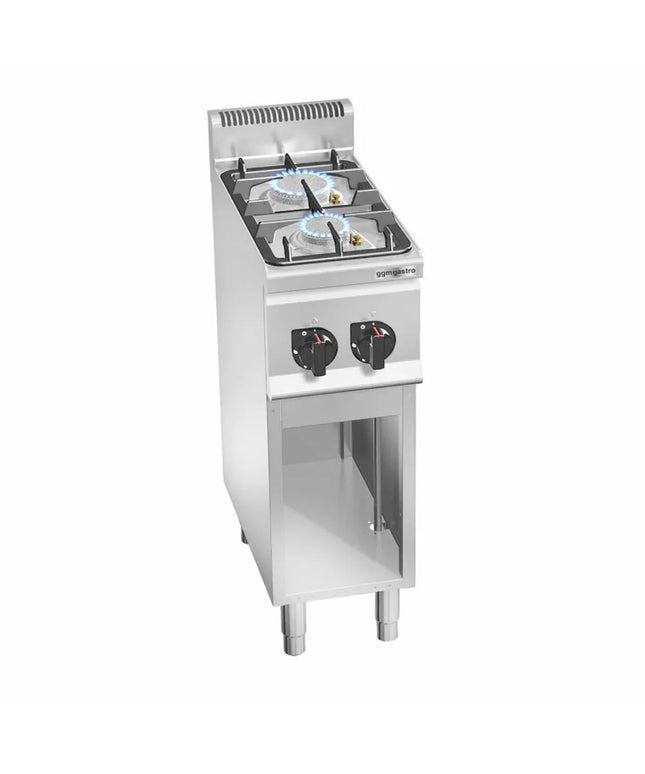 GGM Gastro Gas Boiling Top - 9.5kW - 2 burners - with open base shelf