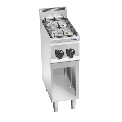 GGM Gastro Gas Boiling Top - 9.5kW - 2 burners - with open base shelf