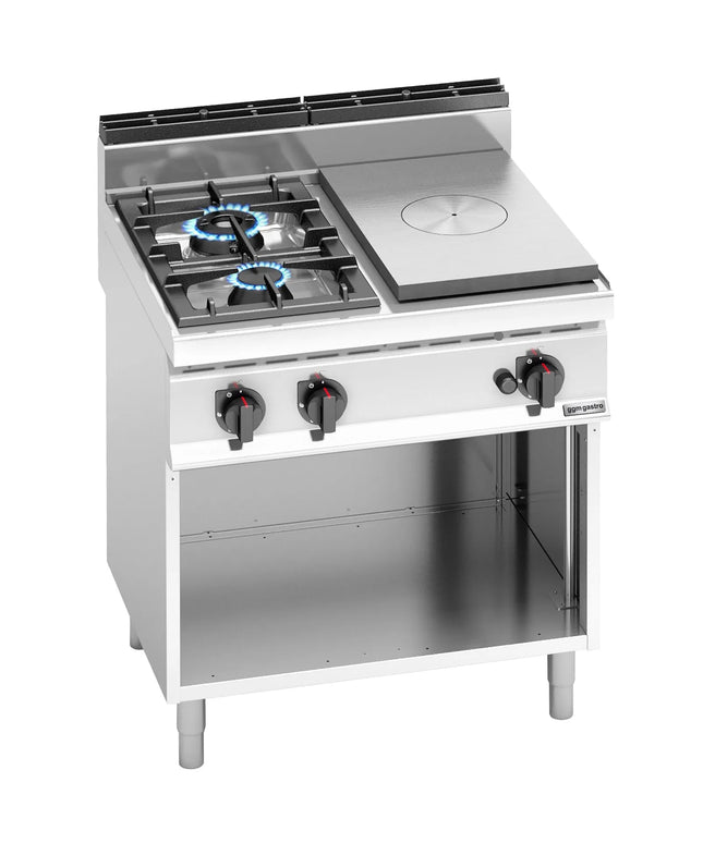 GGM Gastro Gas Boiling Top with hotplate - 17.5kW - 2 Burners