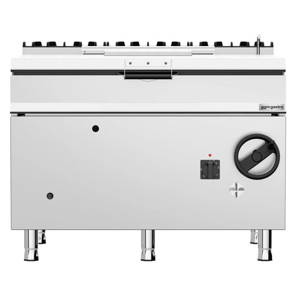 GGM Gastro Gas Bratt Pan - 120L - 30kW - Manual Tilt - with Water Fill Tap