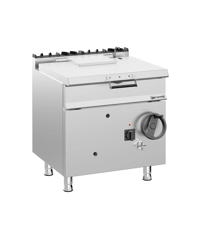 GGM Gastro Gas Bratt Pan - 60L - 20.5kW - Manual Tilt - with Water Fill Tap
