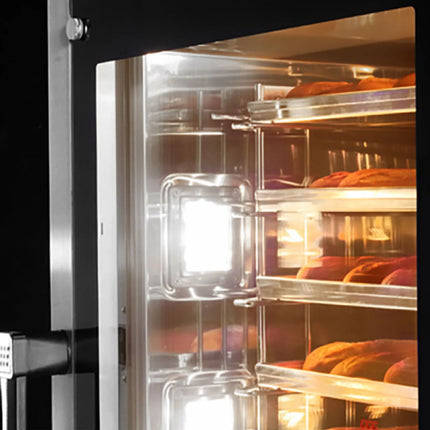 GGM Gastro Gas Commercial Combi Oven - Manual Controls - 6x GN 1/1 or 6x EN 600x400 - incl. Blast chiller 5x GN 1/1, Core temperature probe, HACCP monitoring