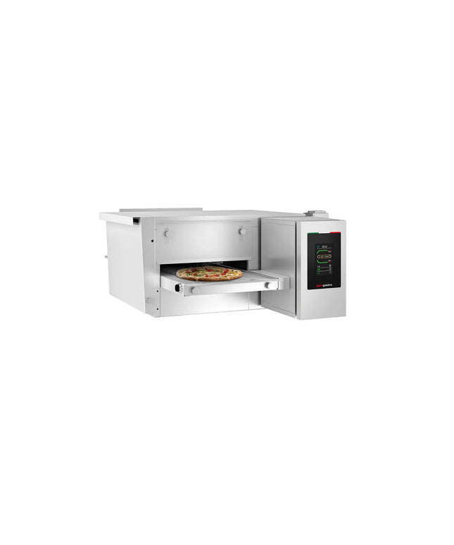 GGM Gastro Gas Conveyor Pizza Oven - 1030x1300mm (103.1 cmx130 cm) - 230V Single Phase - Touchscreen Controls - Belt width: 400mm (39.9 cm) - up to 350°C - for Ø 30cm (30 cm) pizza