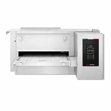 GGM Gastro Gas Conveyor Pizza Oven - 1030x1300mm (103.1 cmx130 cm) - 230V Single Phase - Touchscreen Controls - Belt width: 400mm (39.9 cm) - up to 350°C - for Ø 30cm (30 cm) pizza