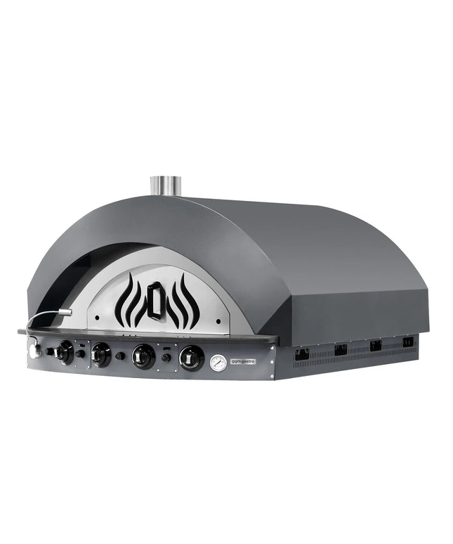 GGM Gastro Gas Deck Pizza Oven - Single Deck - 11 - Ø 25cm (25.4 cm) - Mechanical Controls - Anthracite - up to 400°C