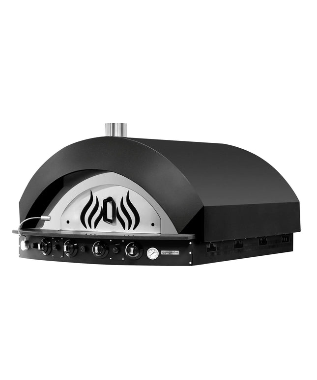 GGM Gastro Gas Deck Pizza Oven - Single Deck - Stone Deck - 11 - Ø 25cm (25.4 cm) - Black - up to 400°C