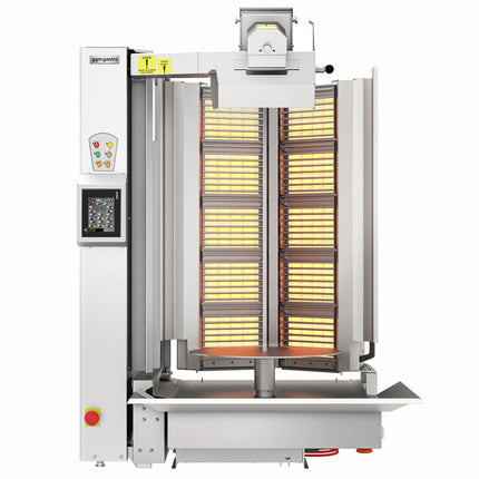 GGM Gastro Gas Doner Kebab Grill - 10 Burner - up to 150kg - 26.6kW - incl. 1 skewer & grease tray