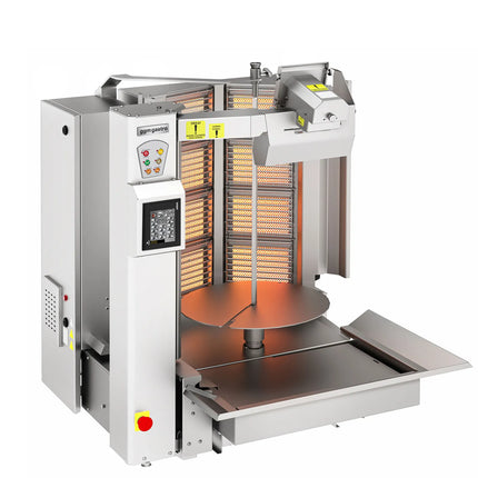 GGM Gastro Gas Doner Kebab Grill - 8 Burner - up to 130kg - 26.6kW - incl. 1 skewer & drip tray