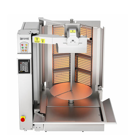 GGM Gastro Gas Doner Kebab Grill - 8 Burner - up to 130kg - 26.6kW - incl. 1 skewer & drip tray