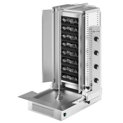 GGM Gastro Gas Doner Kebab Grill (Shawarma/Gyros) - 4 Burner - 20kW - incl. 2 splash guards