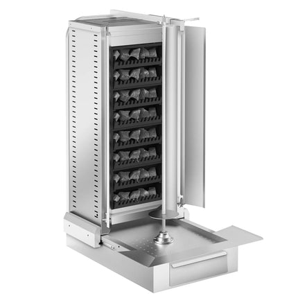 GGM Gastro Gas Doner Kebab Grill (Shawarma/Gyros) - 4 Burner - 20kW - incl. 2 splash guards