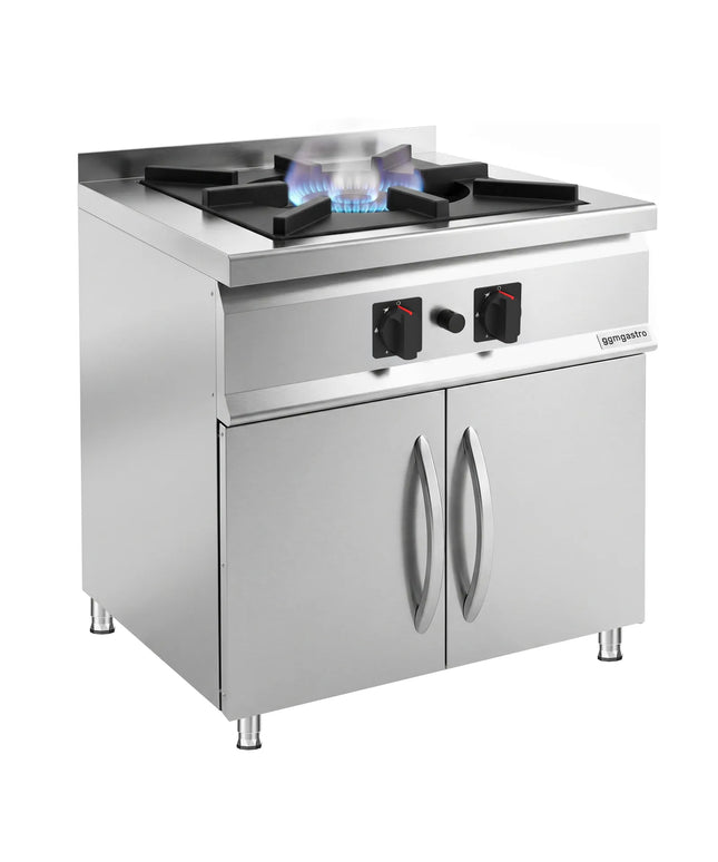 GGM Gastro Gas Hob - 24kW - 1 burner - with base cabinet - 2 doors