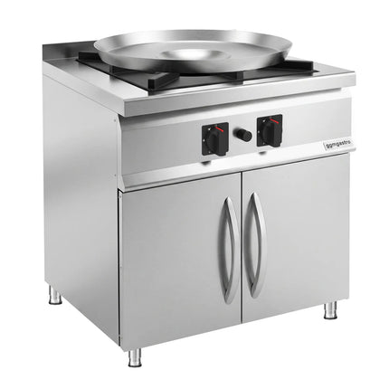 GGM Gastro Gas Hob - 24kW - 1 burner - with base cabinet - 2 doors