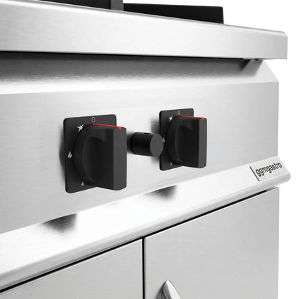 GGM Gastro Gas Hob - 24kW - 1 burner - with base cabinet - 2 doors