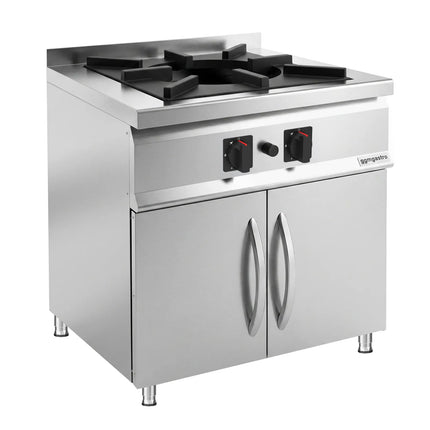 GGM Gastro Gas Hob - 24kW - 1 burner - with base cabinet - 2 doors - Heavy Duty - High-Output Model