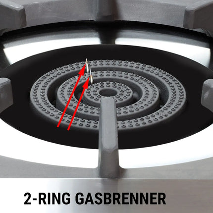 GGM Gastro Gas Hob - 27kW - 2 burners