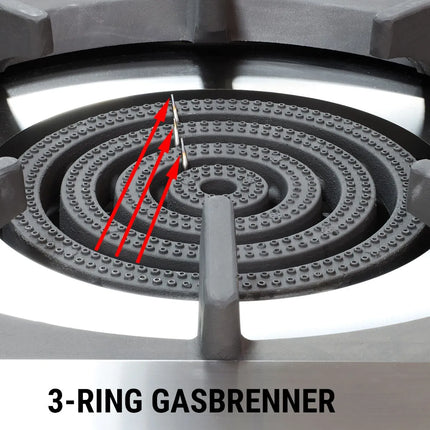 GGM Gastro Gas Hob - 31kW - 4 burners