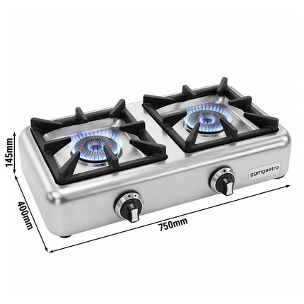 GGM Gastro Gas Hob - 8kW - 2 burners