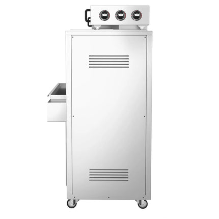 GGM Gastro Gas Horizontal Kebab Grill (Cağ Kebab) - 9.8kW - up to 85kg - Floor-standing - on castors