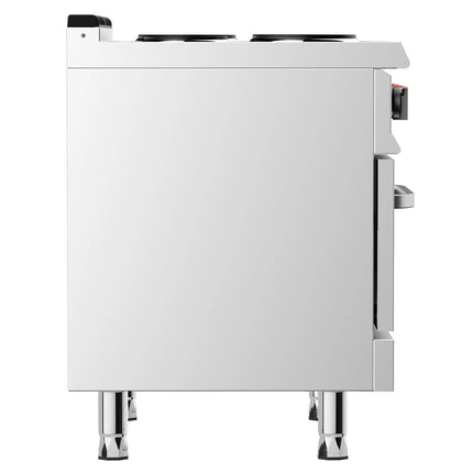 GGM Gastro Gas Oven Range - 15.2kW - 4 plates - with Gas Oven Static Oven - 6kW