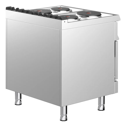 GGM Gastro Gas Oven Range - 15.2kW - 4 plates - with Gas Oven Static Oven - 6kW