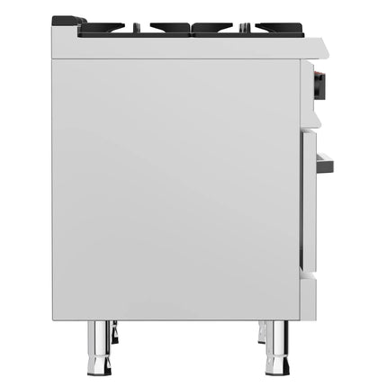 GGM Gastro Gas Oven Range - 32kW - 4 burners - with Gas Oven Static Oven - 6kW
