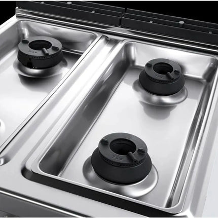 GGM Gastro Gas Oven Range - 35.8kW - 4 burners - with Gas Oven Static Oven - 7.8kW