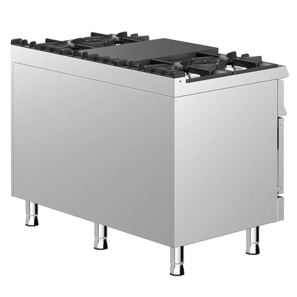 GGM Gastro Gas Oven Range - 39.5kW - 5 burners - with Gas Oven Static Oven - 6kW