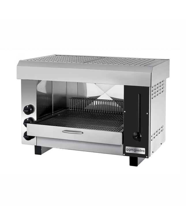 GGM Gastro Gas Rise & Fall Salamander Grill PRO - 9.75kW - 3 Gas Burners - Natural Gas