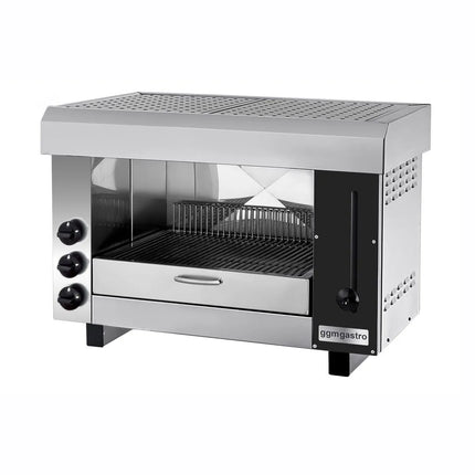 GGM Gastro Gas Rise & Fall Salamander Grill PRO - 9.75kW - 3 Gas Burners - Natural Gas