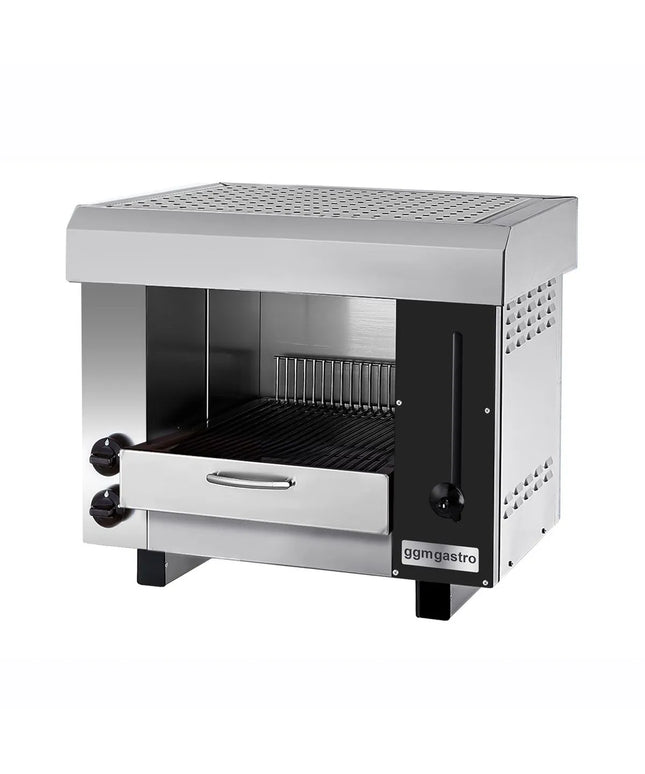 GGM Gastro Gas Rise & Fall Salamander Grill PRO - Infrared - 6.5kW - 2 Gas Burners - Natural Gas