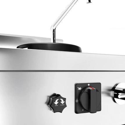 GGM Gastro Gas wok cooker - 45kW - 3 burner - incl. 2 taps