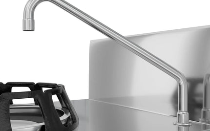 GGM Gastro Gas wok cooker - 56kW - 4 burner - incl. 2 taps