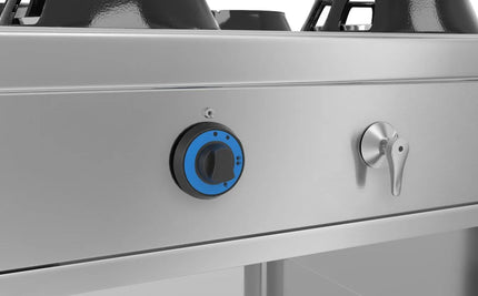 GGM Gastro Gas wok cooker - 56kW - 4 burner - incl. 2 taps