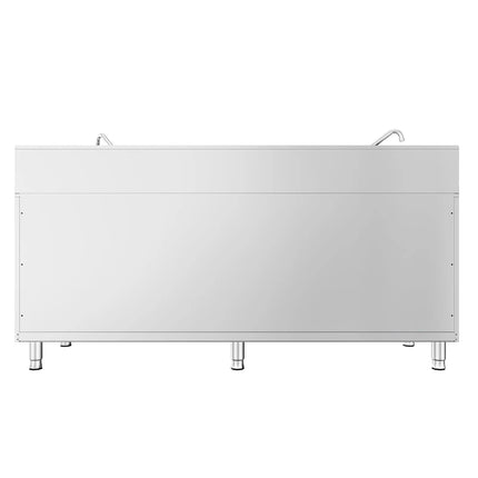 GGM Gastro Gas wok cooker - 60kW - 4 burner - incl. 2 taps